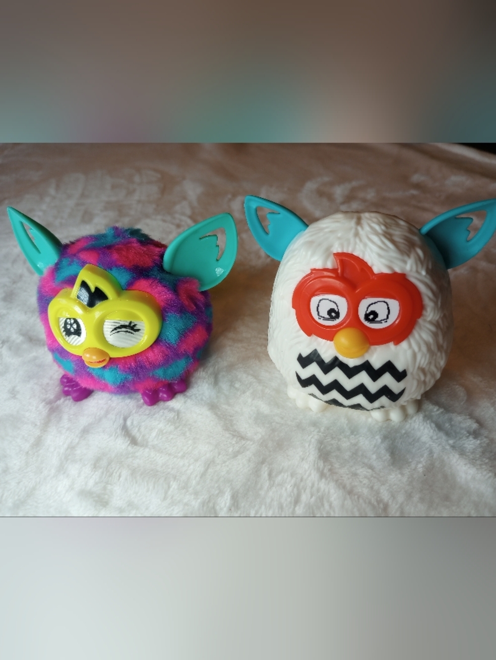 Miniature Furby Lot 2012 Boom Minis 2013 McDonald's Happy  Meal Toy Pink Purple